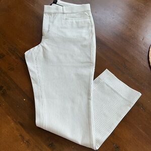 Women's Cream Striped Pants